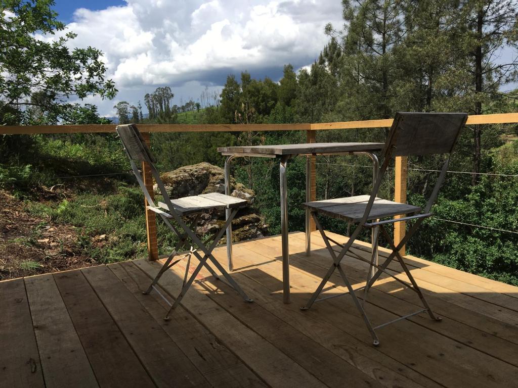 Balkón nebo terasa v ubytování Glamping Cabana nas arvores