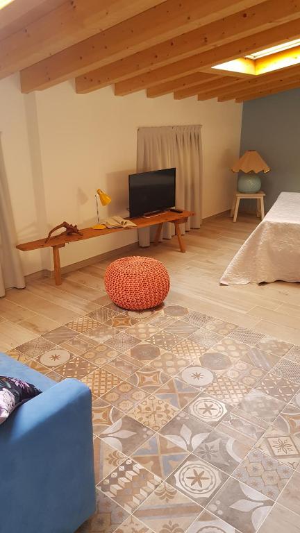 TV a/nebo společenská místnost v ubytování Toson d'Oro Bed & Breakfast