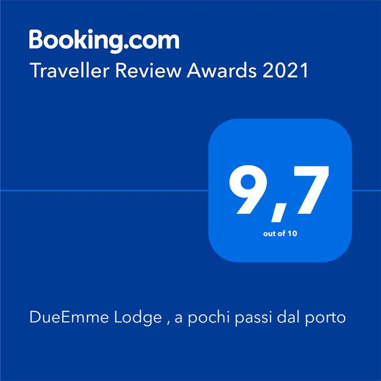 Certifikát, hodnocení, plakát nebo jiný dokument vystavený v ubytování "DueEmme Lodge" , a pochi passi dal porto