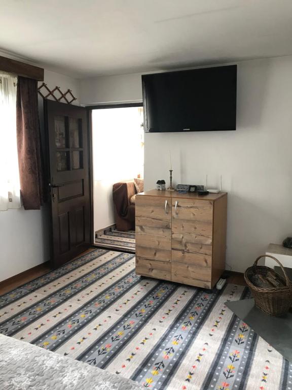 TV a/nebo společenská místnost v ubytování La Foisor