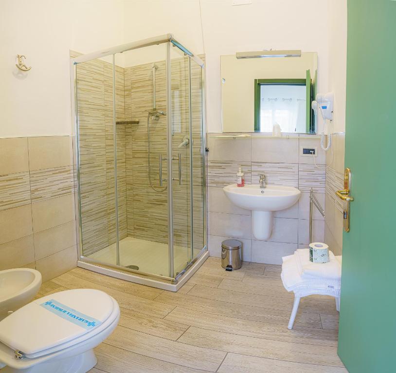 Kúpeľňa v ubytovaní Albergo La Lampara
