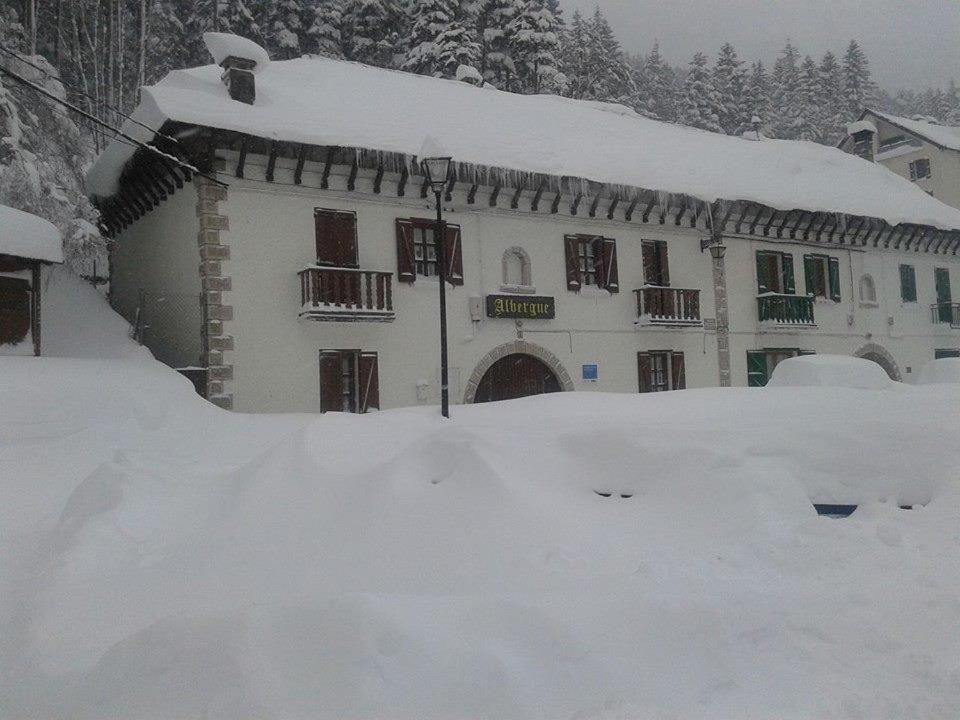 Albergue de Canfranc Estación v zimě