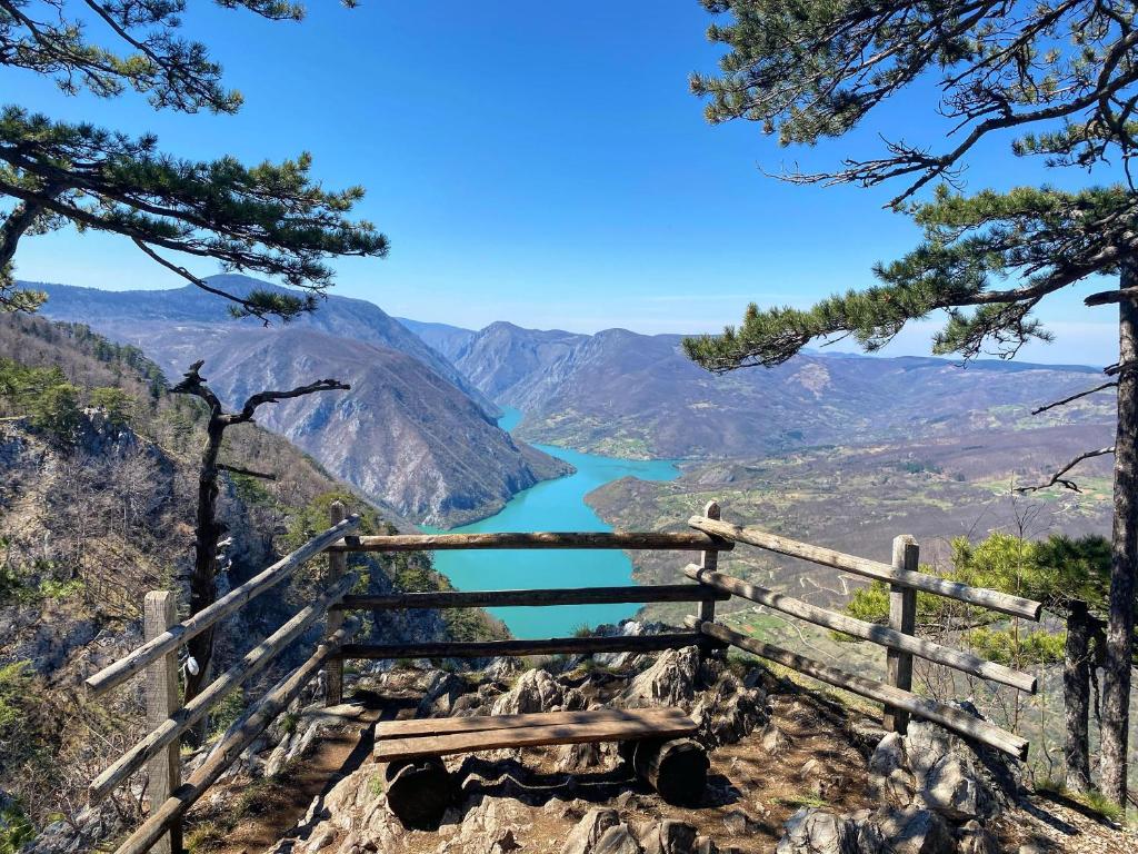 a view of the columbia river from the top of a mountain at Dren - Banjska stena in Mitrovac