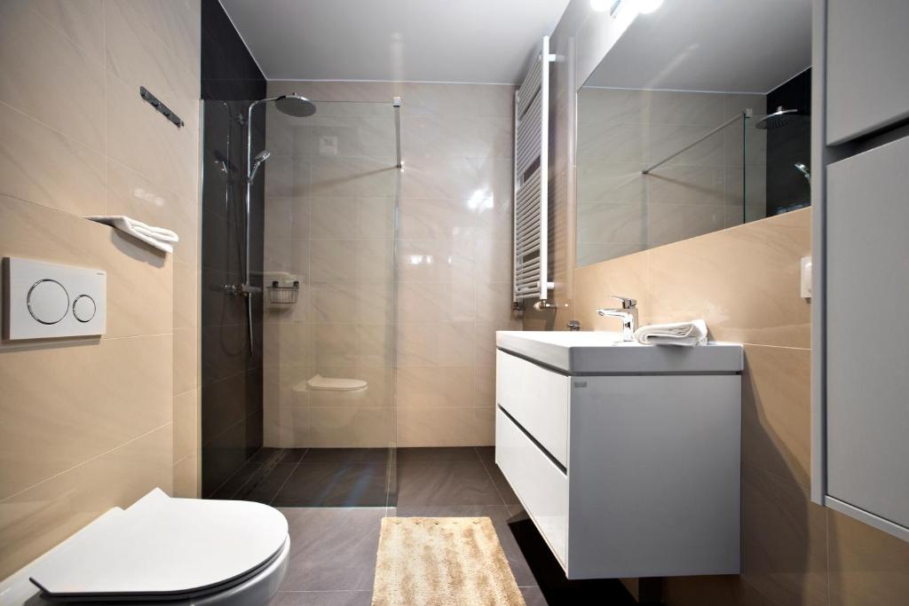 Kúpeľňa v ubytovaní P&O Serviced Apartments Nowy Ursus