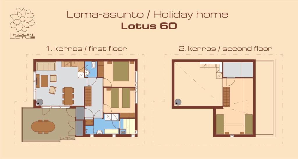 Kolin Lotus Cottages - 两居室的小屋与桑拿