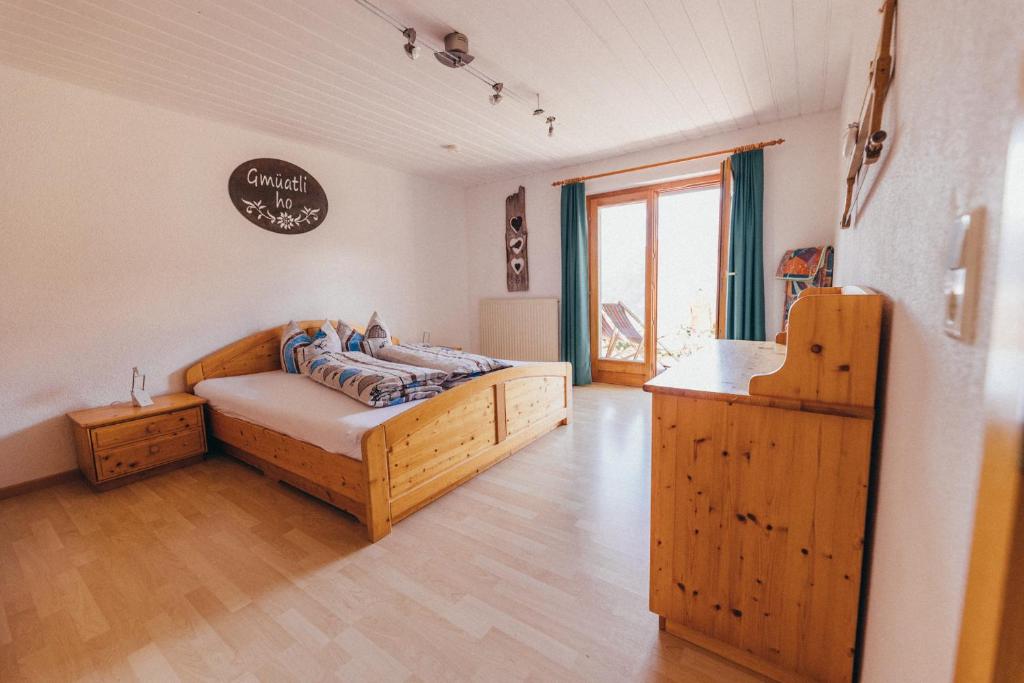 Postel nebo postele na pokoji v ubytování Haus Netzer