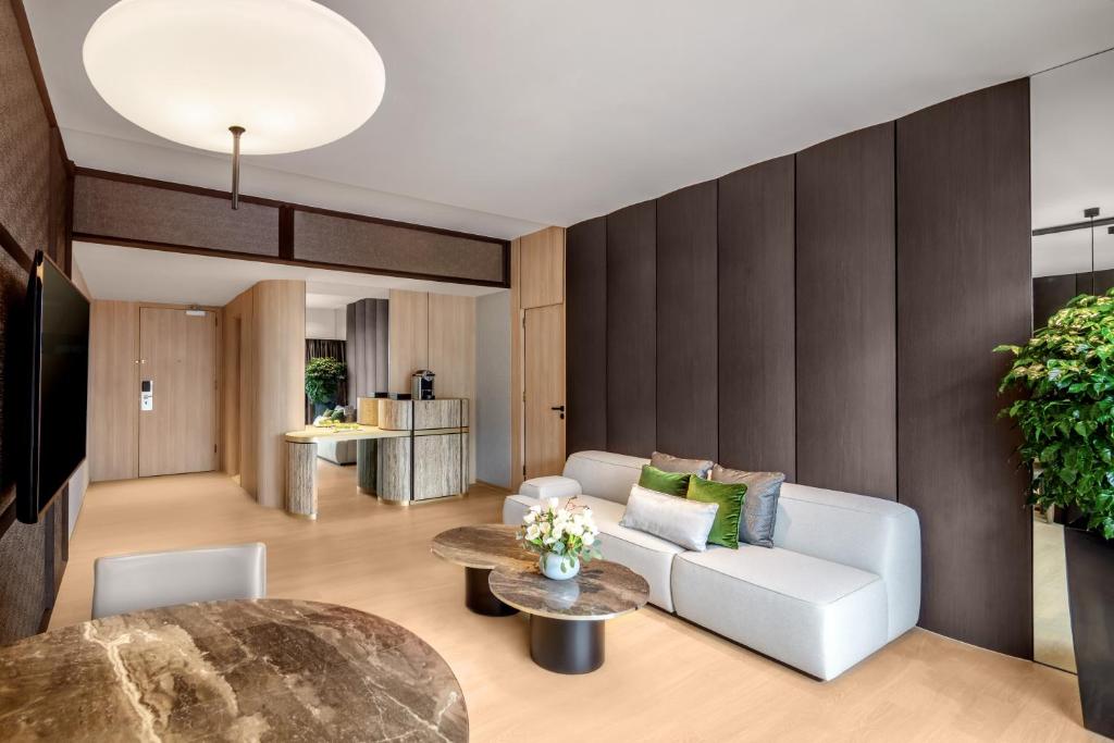 Khu vực ghế ngồi tại PARKROYAL COLLECTION Marina Bay, Singapore
