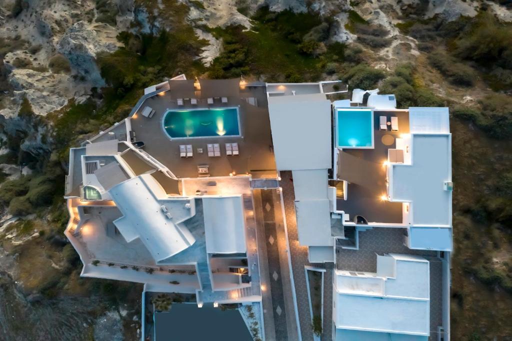 Bazén v ubytování Grand View - Megalochori Santorini nebo v jeho okolí