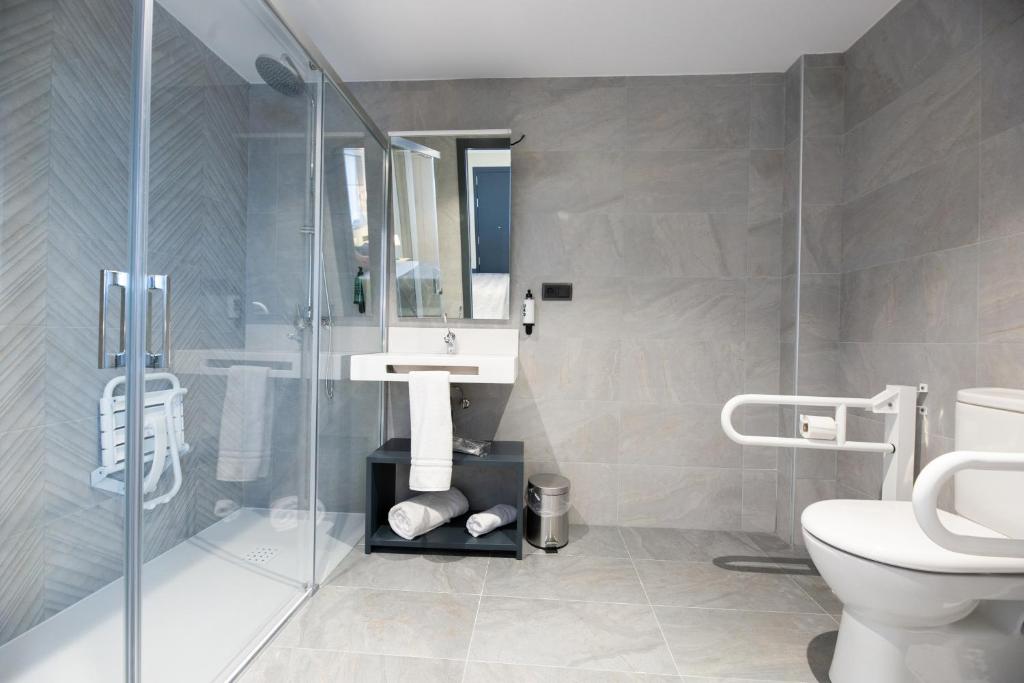 Kúpeľňa v ubytovaní HOTEL IBERUM