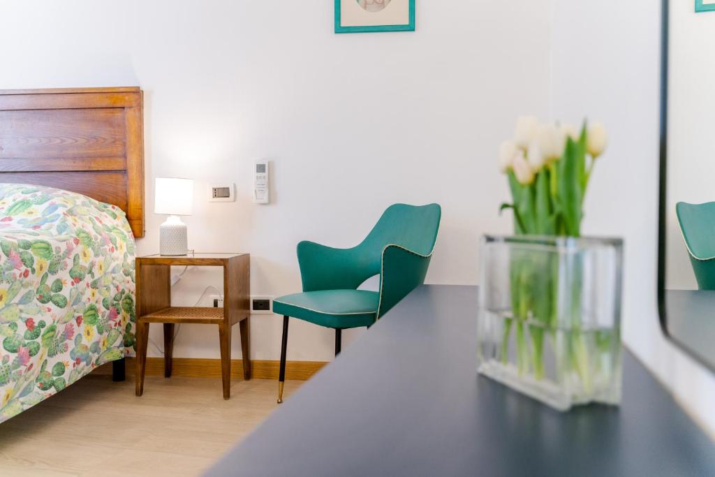 Postel nebo postele na pokoji v ubytování Ca de Gianchi - Verdeblù