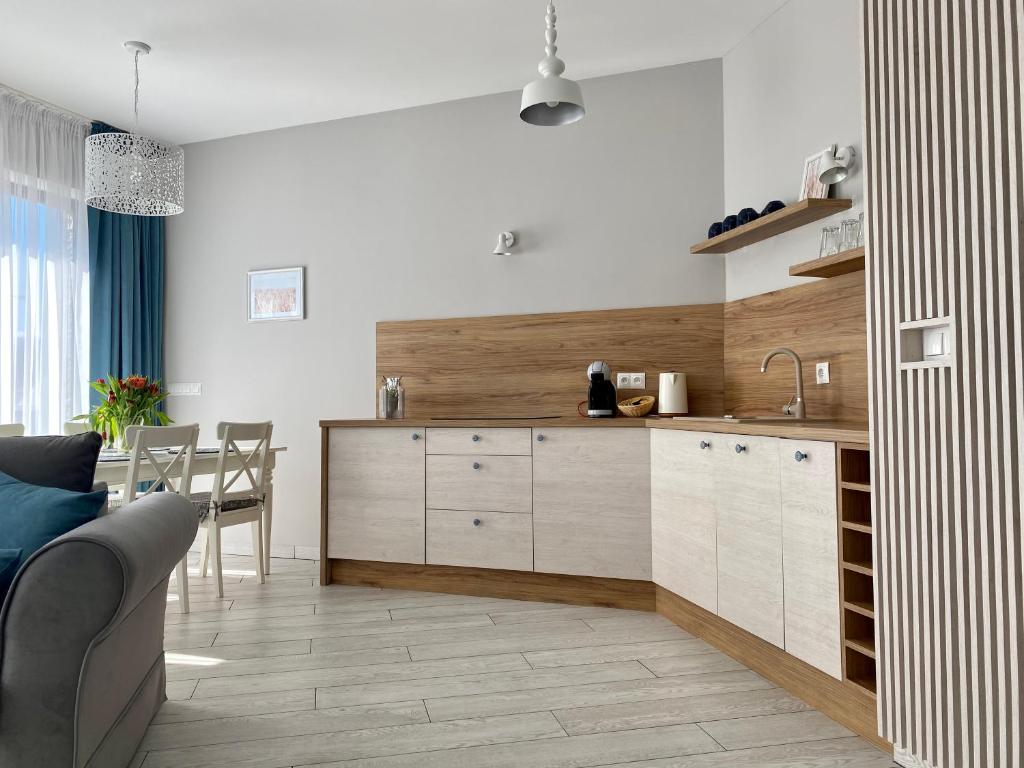 Kuchyňa alebo kuchynka v ubytovaní Apartament Krzysztofa Bochusa