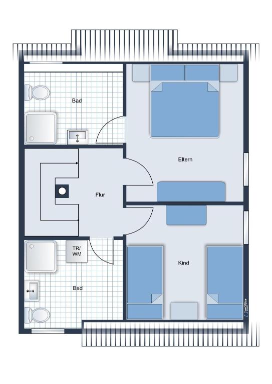 Půdorys ubytování Ferienhaus Walter