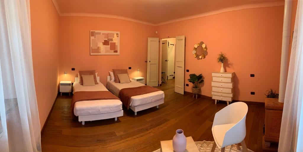 A bed or beds in a room at Borgo La Morra