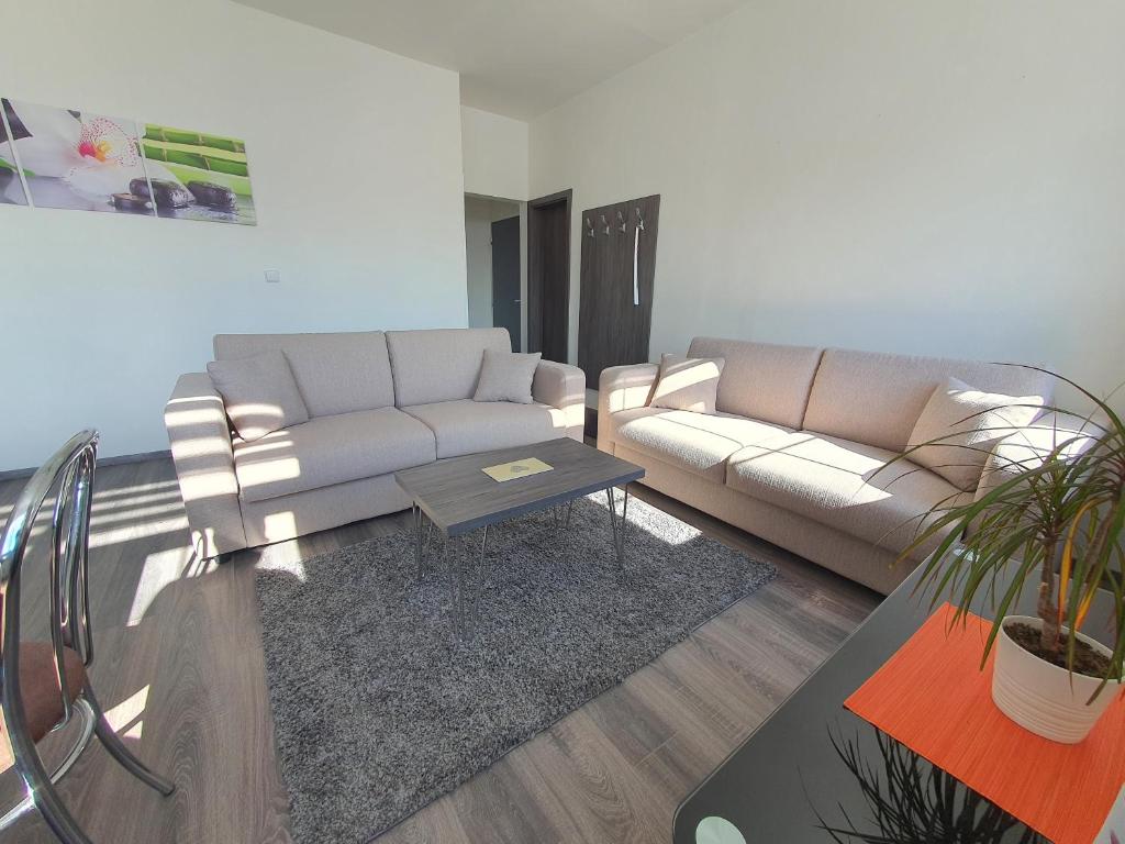 Posezení v ubytování Apartmá na Hané