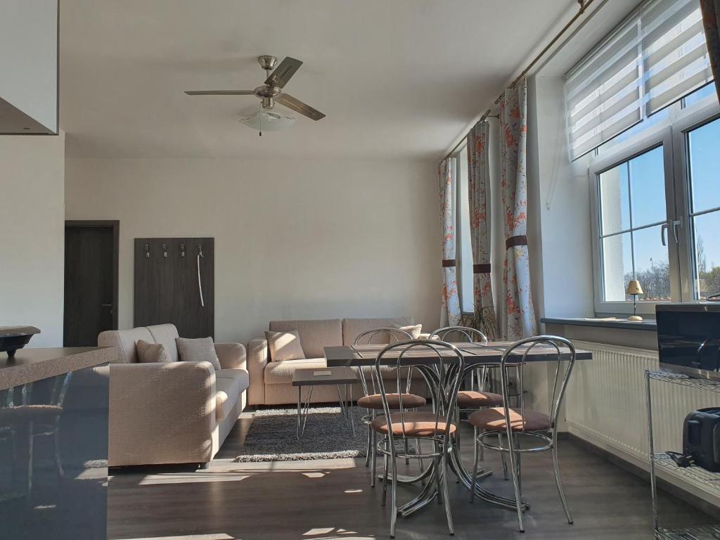Posezení v ubytování Apartmá na Hané