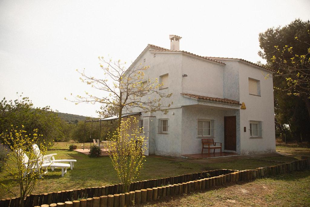 Zahrada ubytování MASIA BARTOMEU Rural house between vineyards 2km from the beach