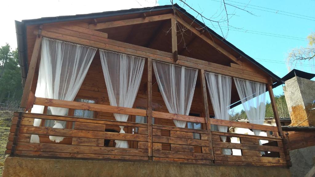 Balkón nebo terasa v ubytování Bungalow Tossa Pelada i Mobil Home Rodell
