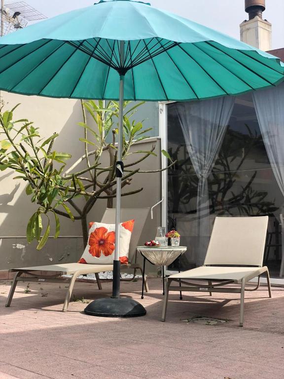 Patio alebo iná vonkajšia časť ubytovania La Casa del Viaggiatore