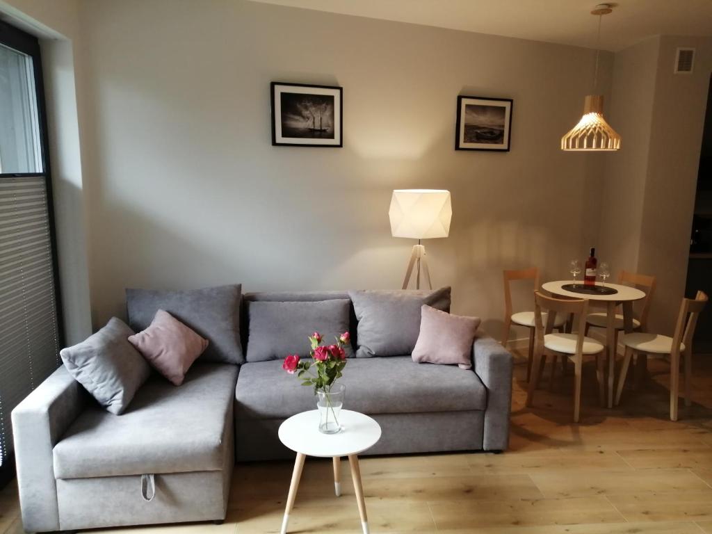 Posedenie v ubytovaní Apartament nad morzem KOŁO BRZEGU