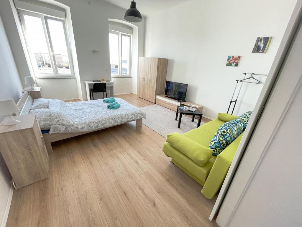 TV a/nebo společenská místnost v ubytování Sea star apartments