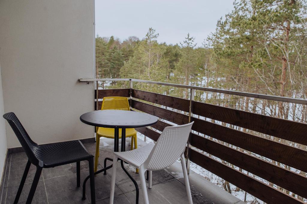 A balcony or terrace at Planinsko srce