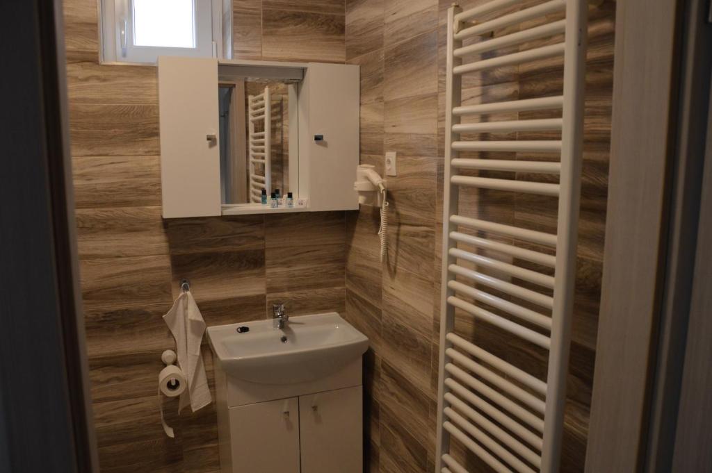 Koupelna v ubytování Apartman-Tata