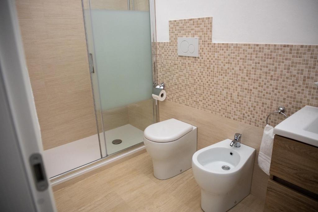 Koupelna v ubytování B&B Palazzo Loreto