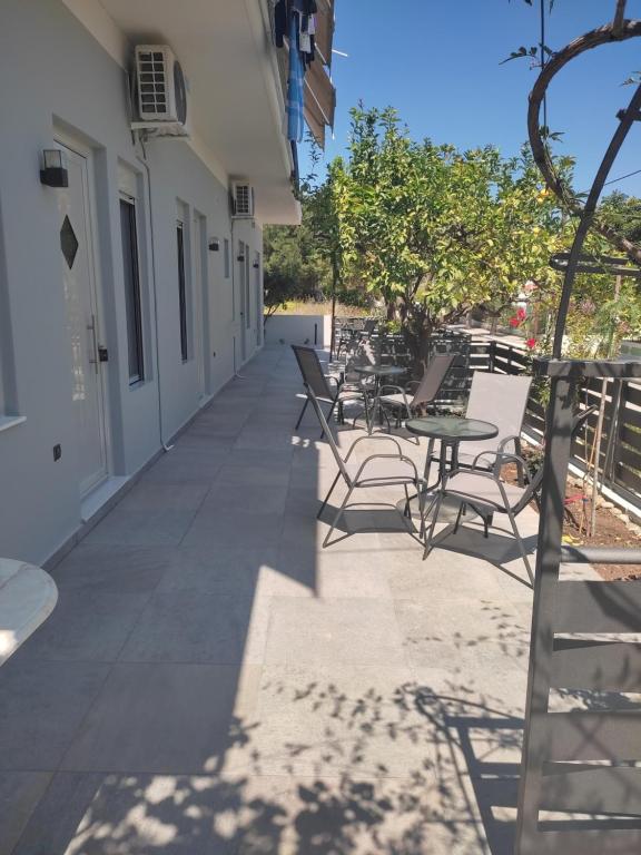 Balkón nebo terasa v ubytování Stefani apartments