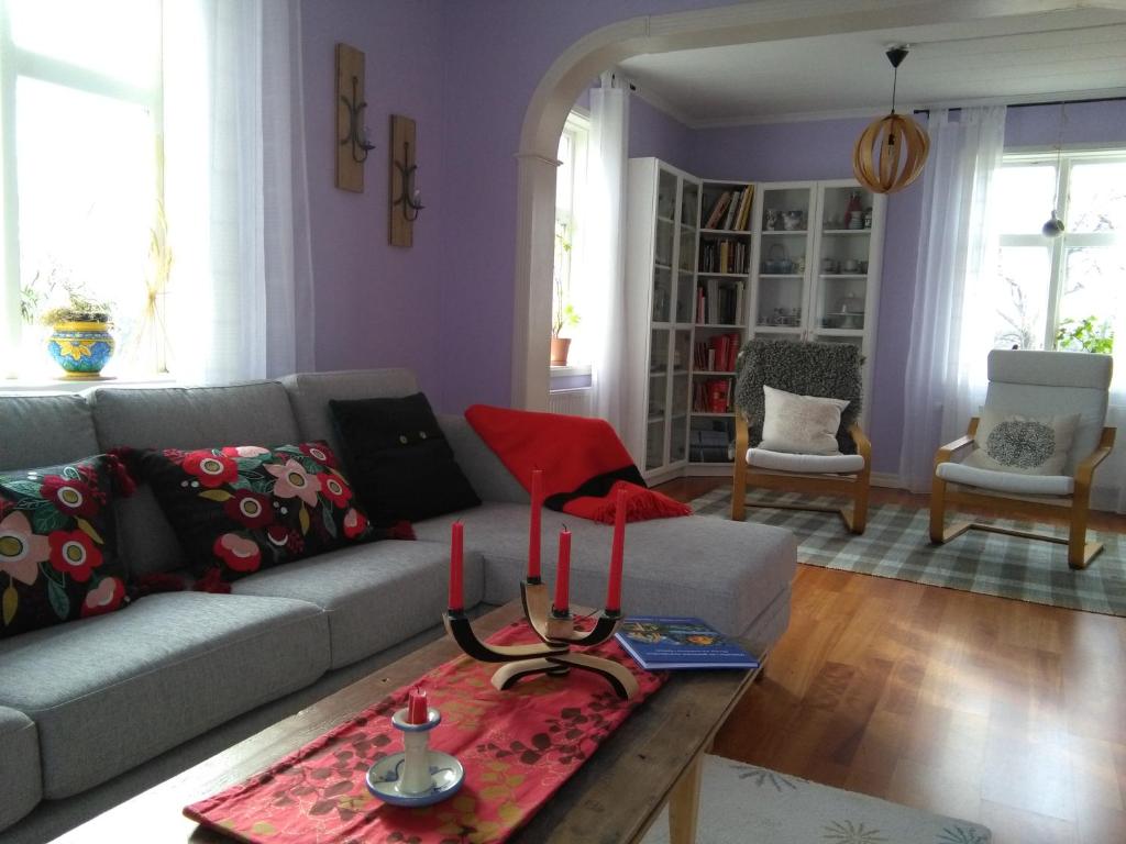 Posezení v ubytování Gothem Viby Bed&Breakfast