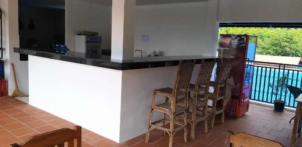 Balkón nebo terasa v ubytování Khmer House Guesthouse
