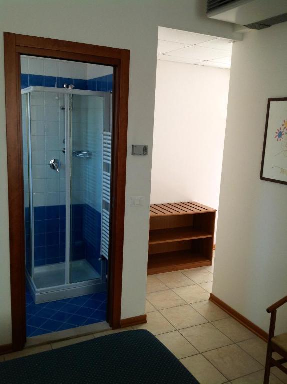 Koupelna v ubytování Hotel Ivana