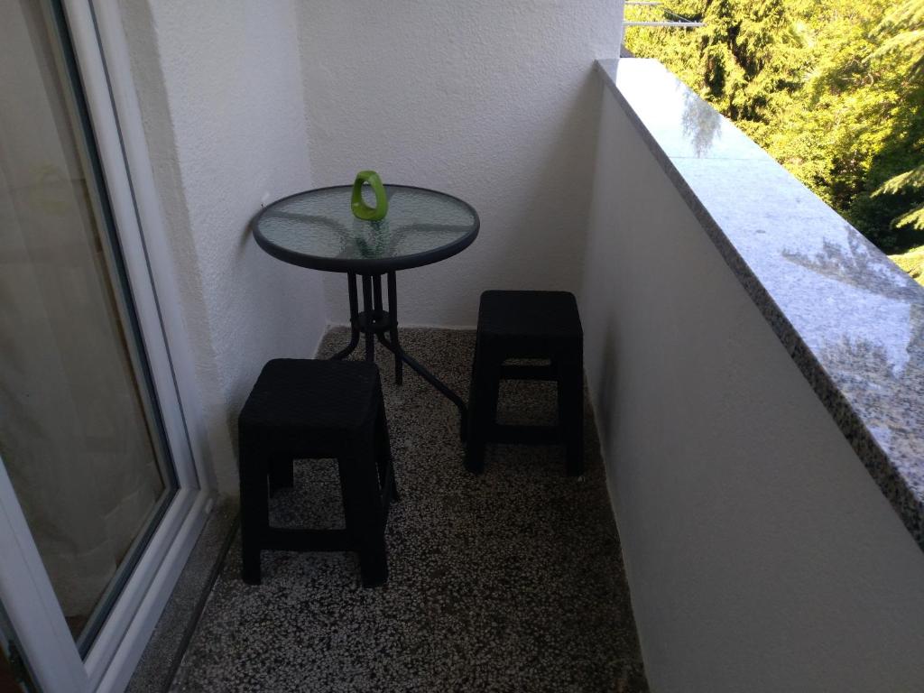 Balkón nebo terasa v ubytování Apartment Hrelja near the Beach
