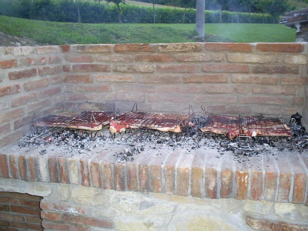 Gril pre hostí na farme