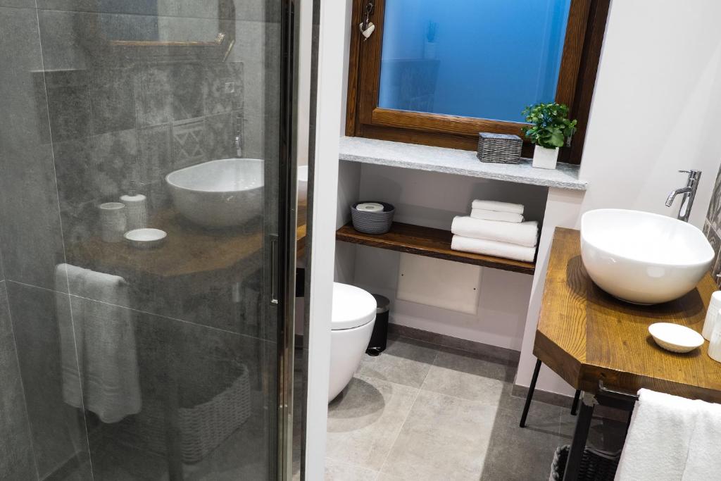 Koupelna v ubytování Locanda Vecchio Cipresso