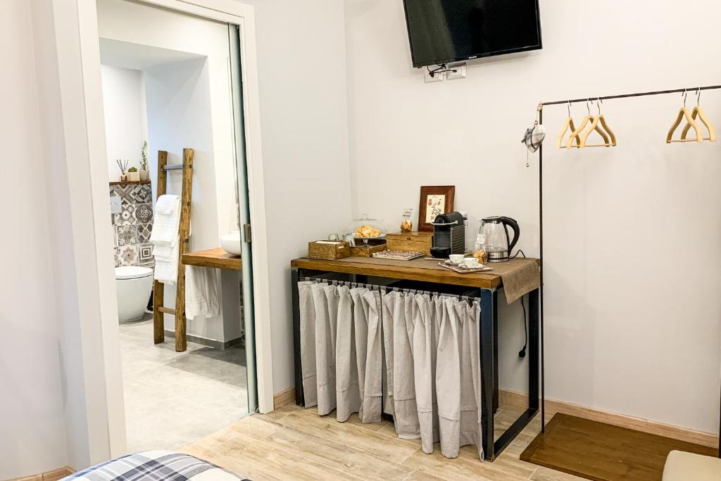 Kuchyň nebo kuchyňský kout v ubytování Locanda Vecchio Cipresso