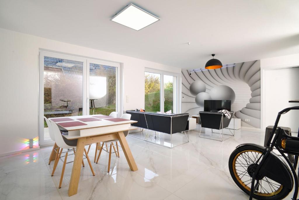 TV a/nebo společenská místnost v ubytování Designapartments Sweet Home - Sennhütte 11