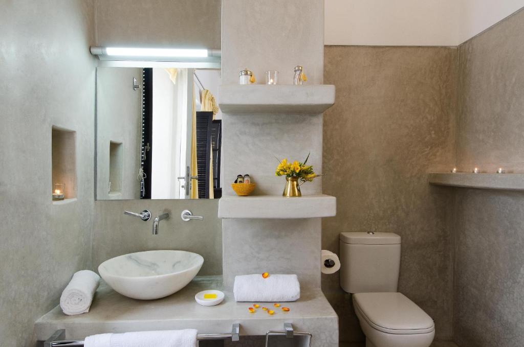 Koupelna v ubytování Riad Sapphire & Spa