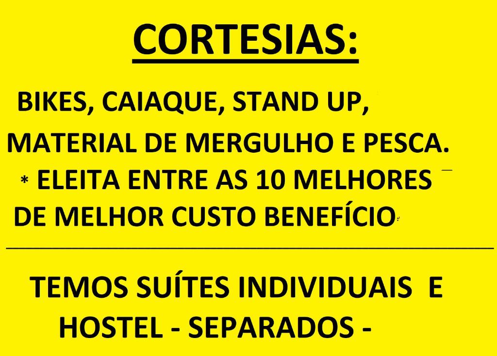  ALOHA em frente a praia- Suítes privativas & hostel