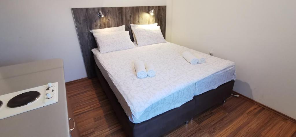 Postel nebo postele na pokoji v ubytování Apartments Banjica