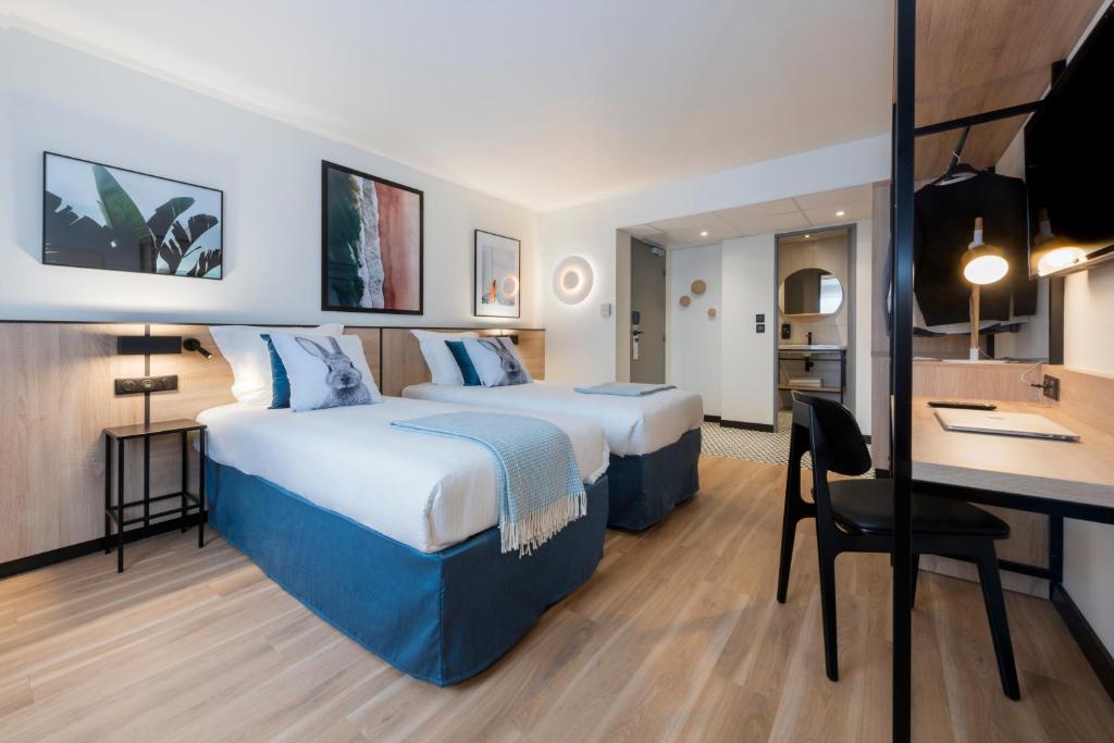 Tulip Residences Joinville-Le-Pont - Twin Beds Studio With Kitchenette