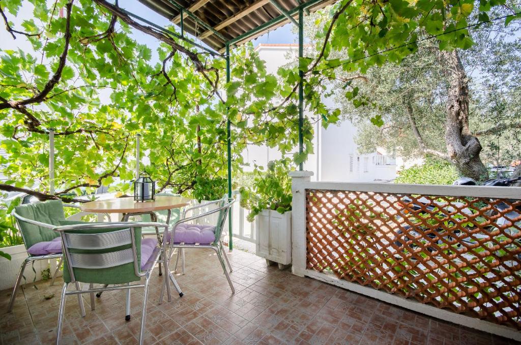 Balkón nebo terasa v ubytování Apartments Ines