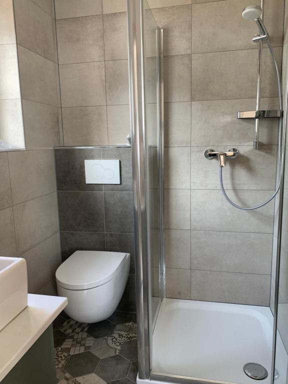 Koupelna v ubytování Landhaus Luzia