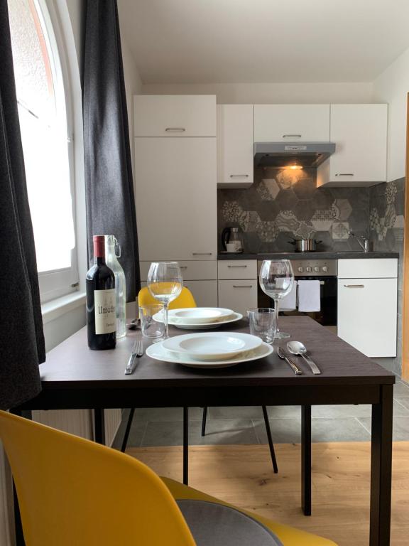 Kuchyň nebo kuchyňský kout v ubytování Landhaus Luzia