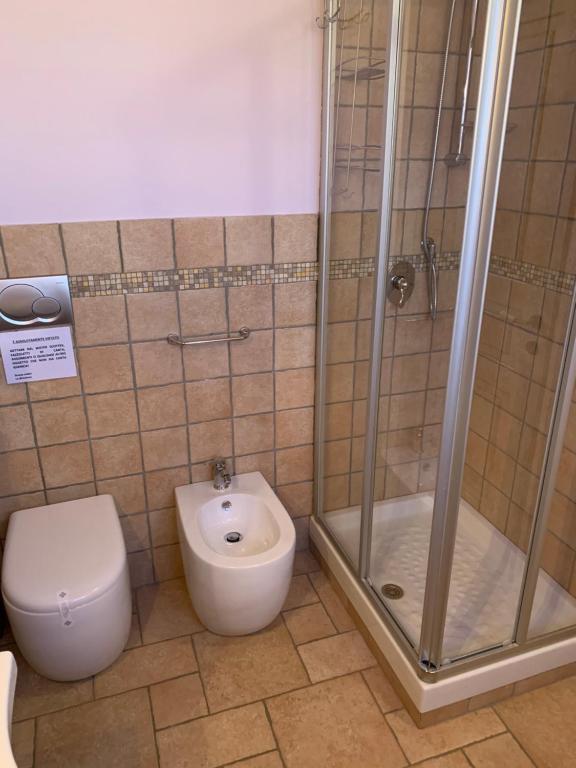 Koupelna v ubytování B&B Cascina Martinetta