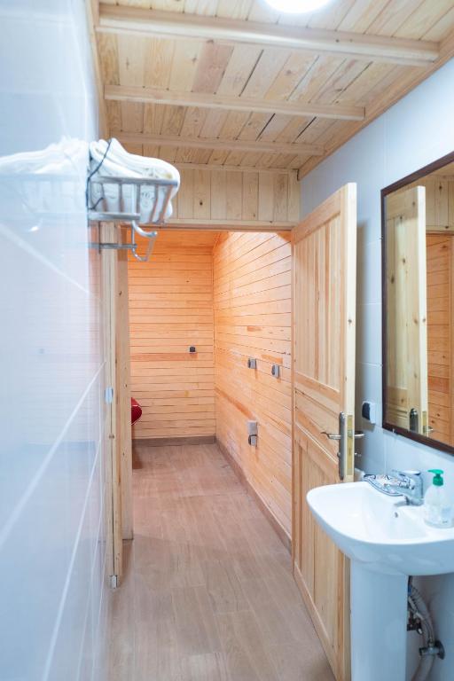 a bathroom with a sink and a toilet at Dar Zayane in Khenifra