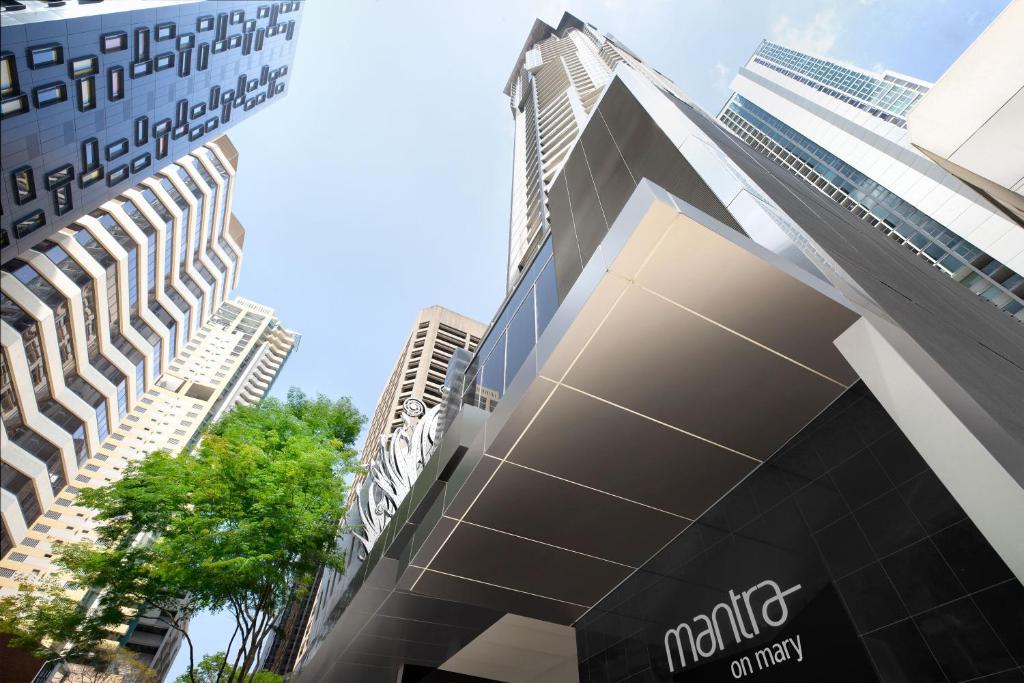a view of a building in a city with tall buildings at Mantra on Mary in Brisbane