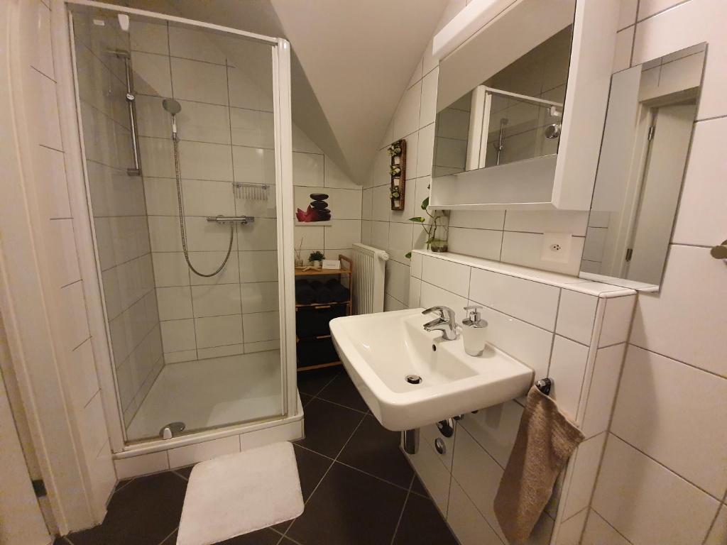 Koupelna v ubytování Luxuriöses Galerie-Penthouse direkt am Walensee