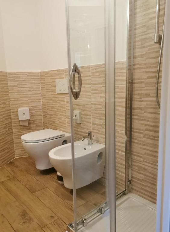 Koupelna v ubytování Hotel San Rufino