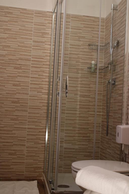 Koupelna v ubytování Hotel San Rufino