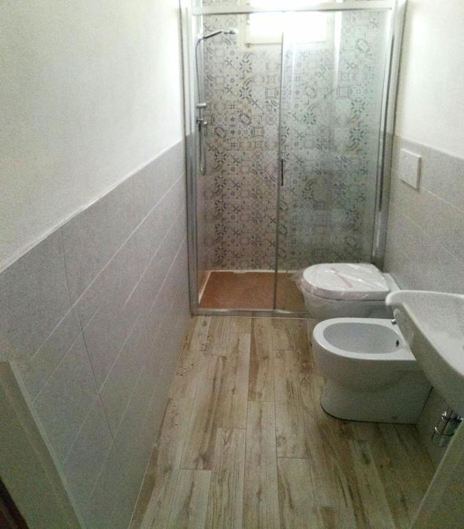 Koupelna v ubytování Hotel Villa Furia